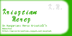 krisztian mercz business card
